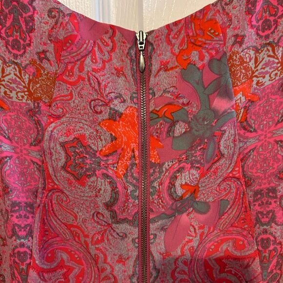 Cabi Jubilee Pink Paisley Sleeveless Blouse Size M - Picture 8 of 11